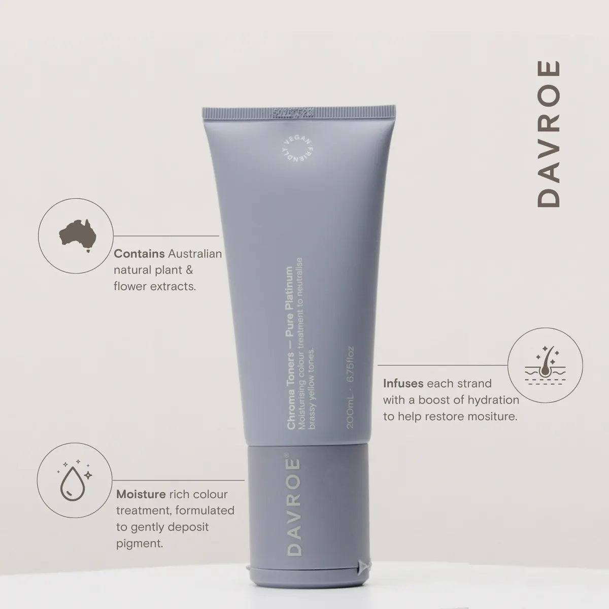 Davroe Chroma Toner - Pure Platinum 200ml, view 3