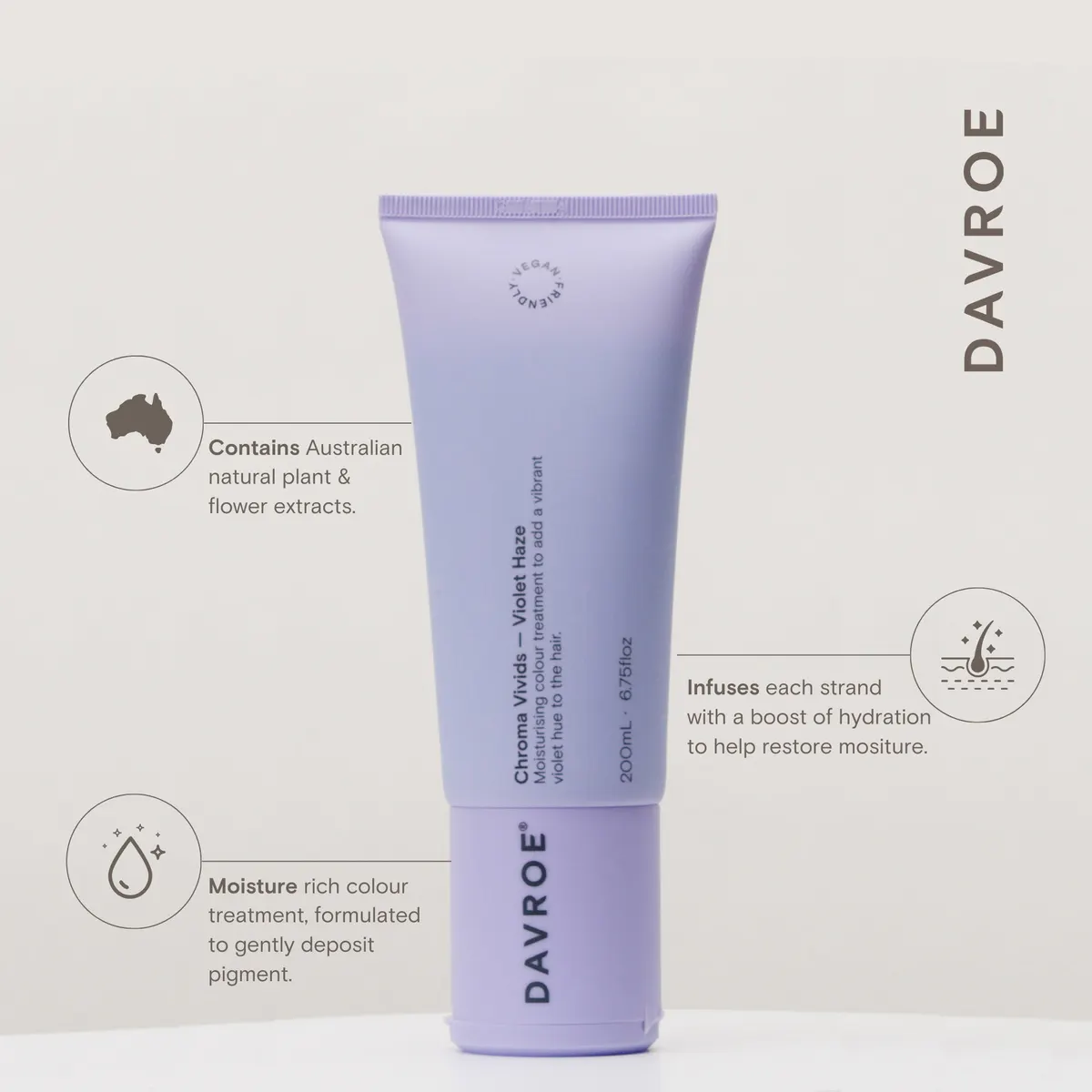 Davroe Chroma Colour Treatment - Violet Haze 200ml, view 3
