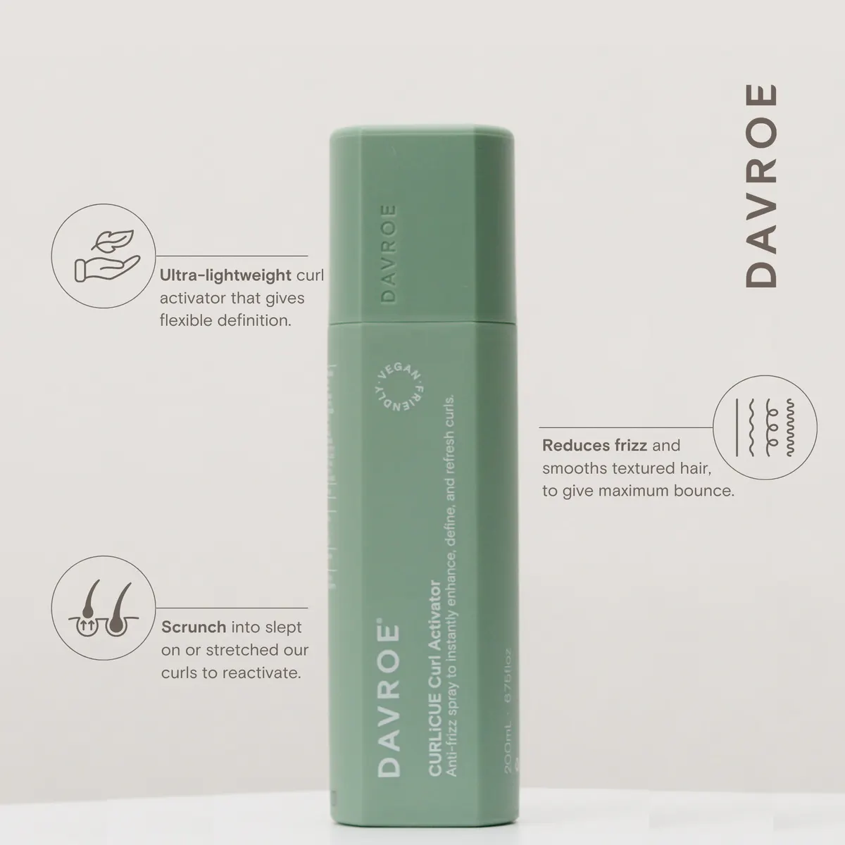 Davroe CURLiCUE Curl Activator 200ml, view 2
