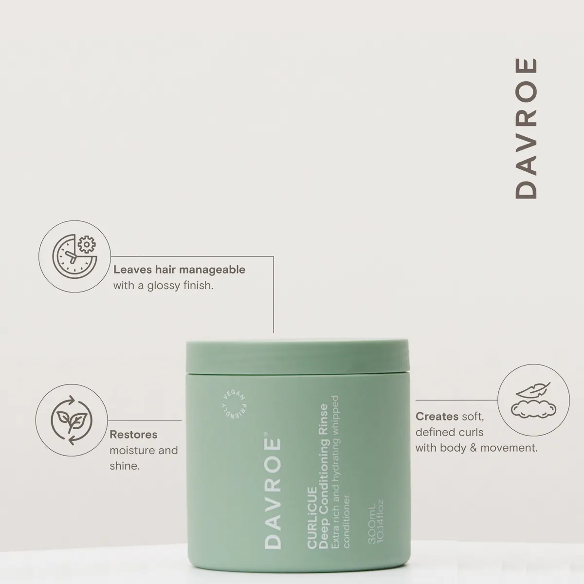 Davroe CURLiCUE Deep Conditioning Rinse 300ml, view 3