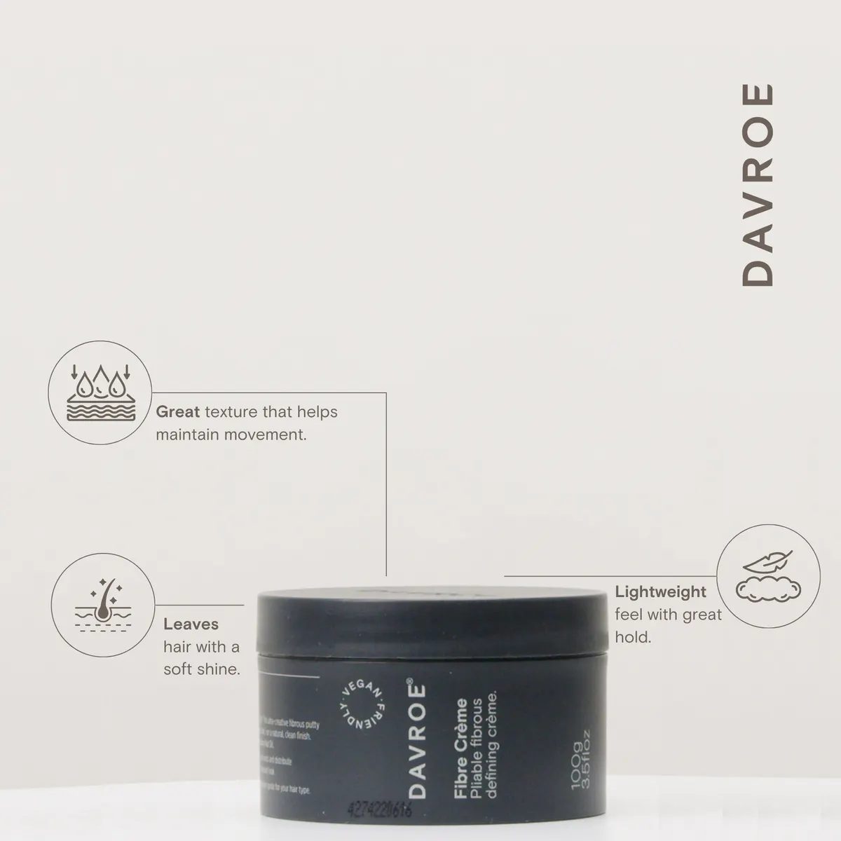 Davroe Fibre Creme 100g - Old Packaging, view 2