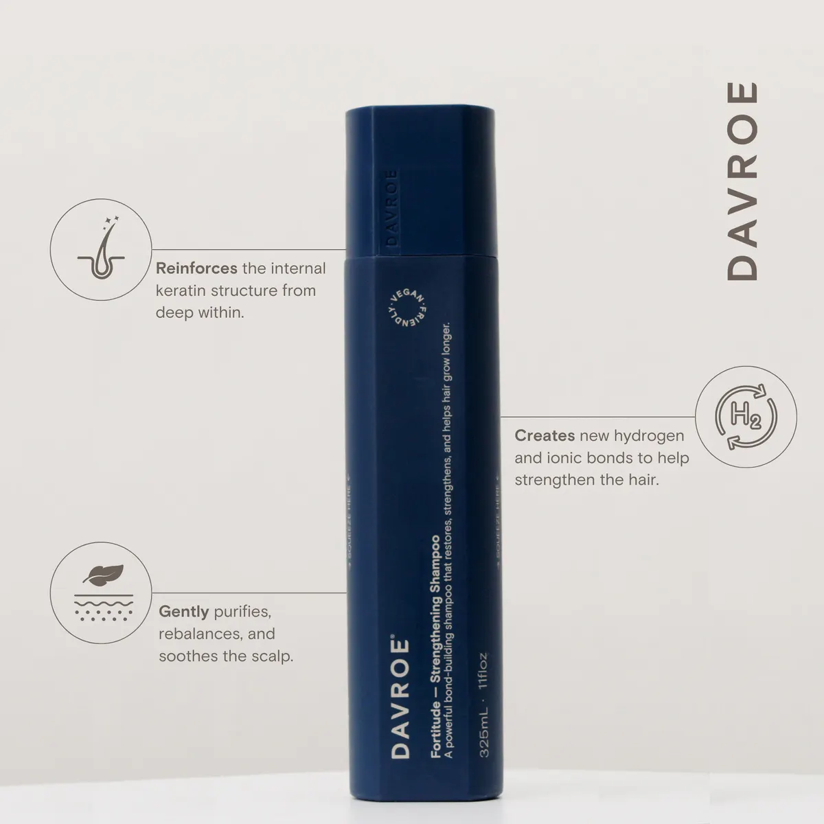 Davroe Fortitude Strengthening Shampoo 325ml, view 3