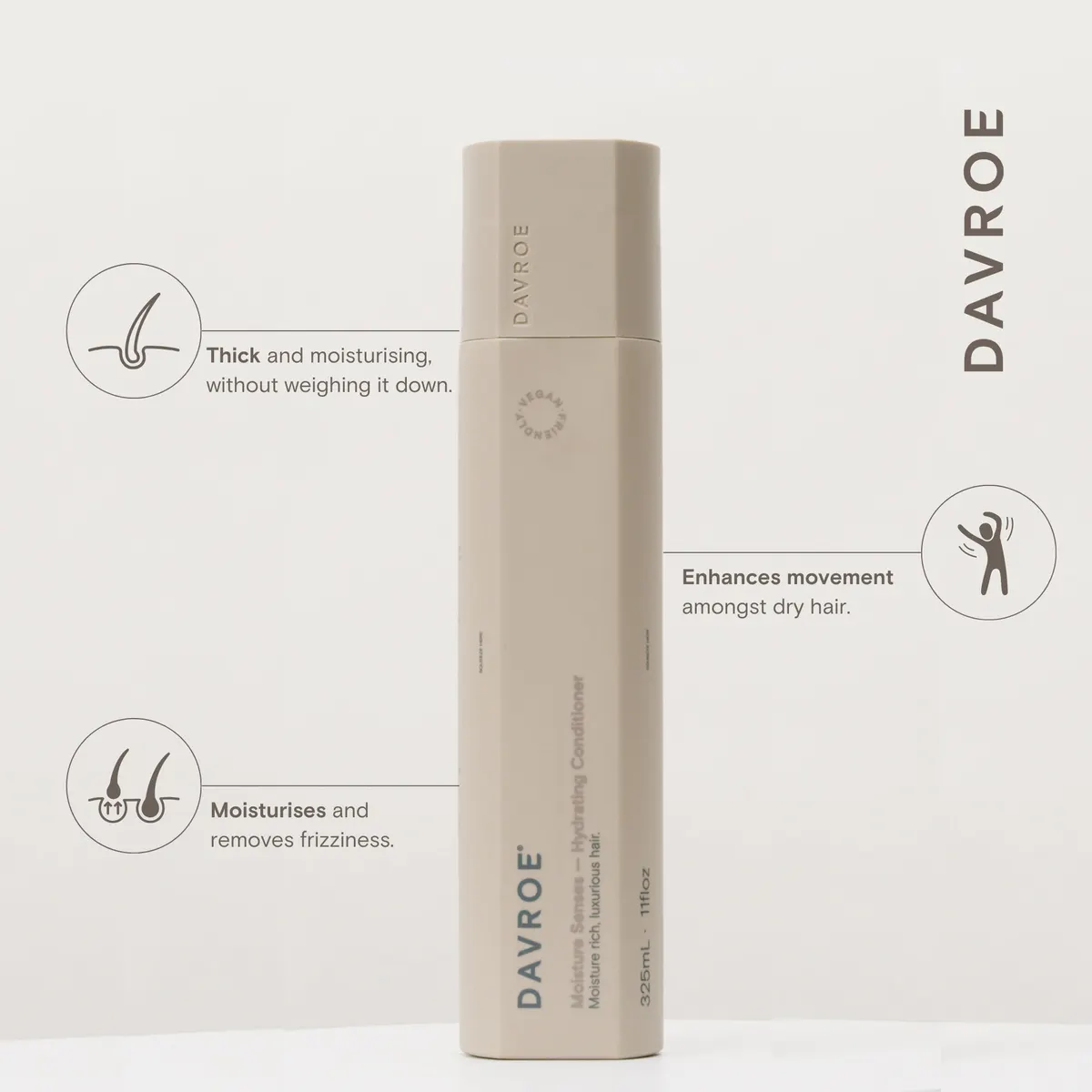 Davroe Moisture Senses Hydrating Conditioner 325ml, view 2