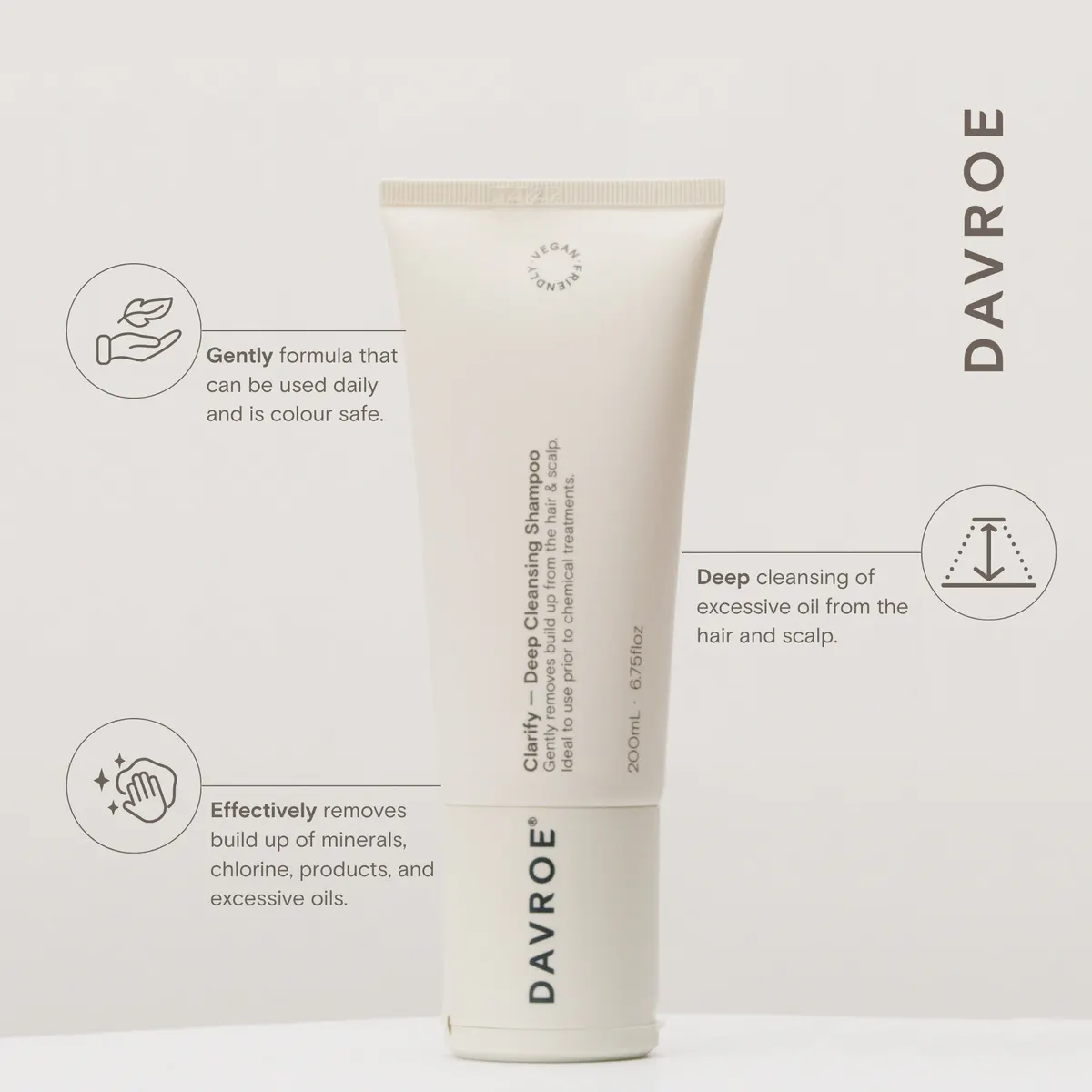 Davroe Clarify Deep Cleansing Shampoo 200ml, view 3