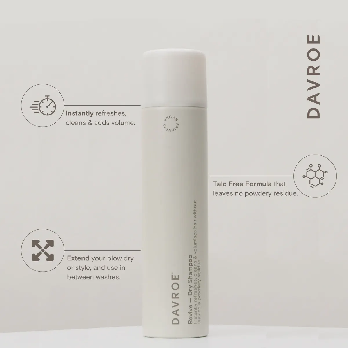 Davroe Scalp Remedy Revive Dry Shampoo 175g, view 2
