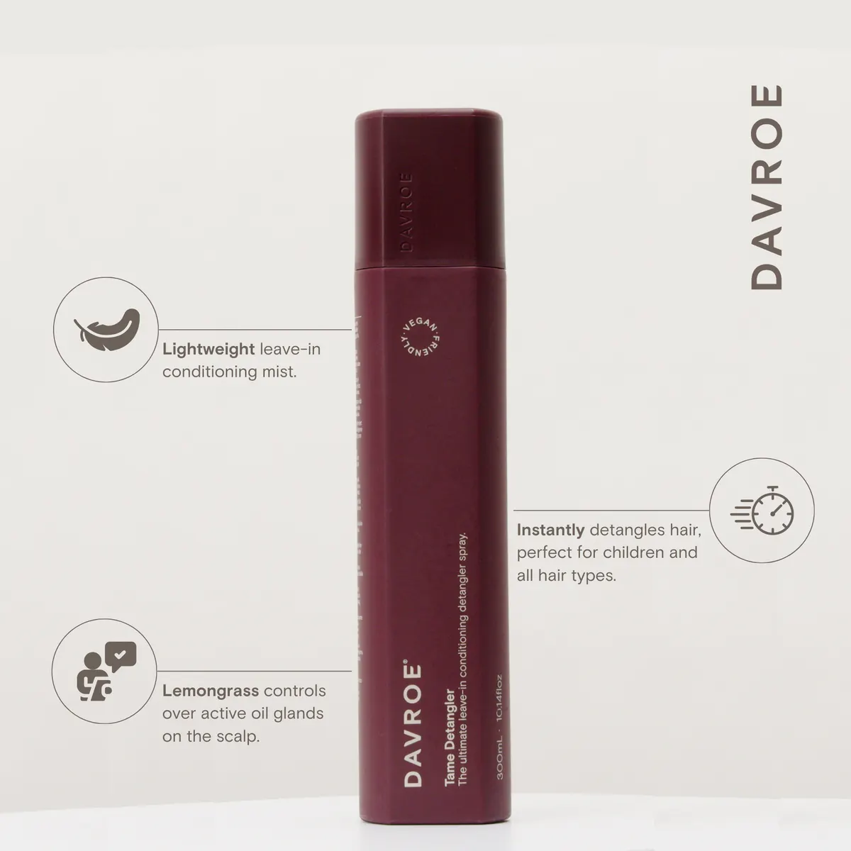 Davroe Tame Lemongrass Detangler 75ml, view 2