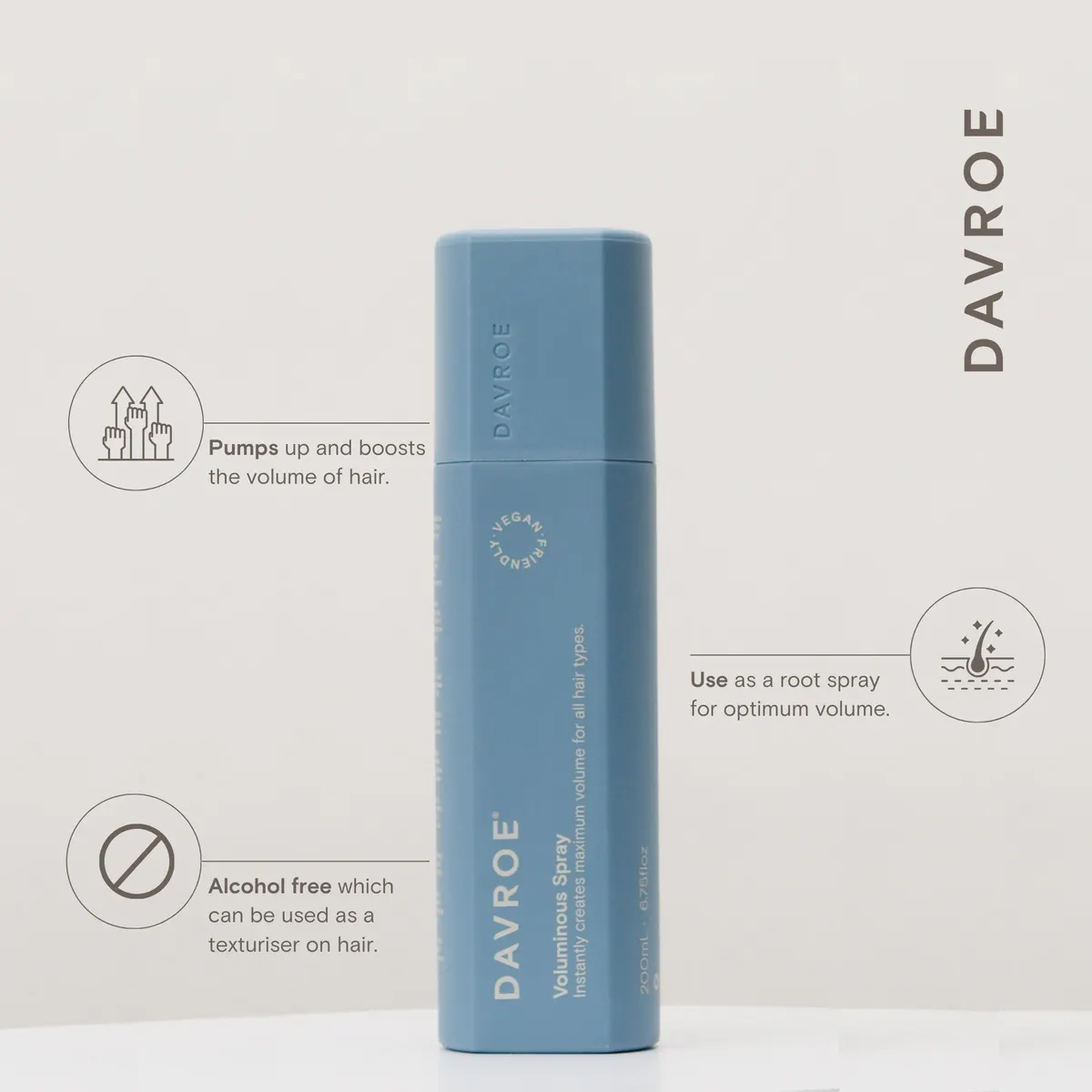 Davroe Voluminous Spray 200ml, view 2