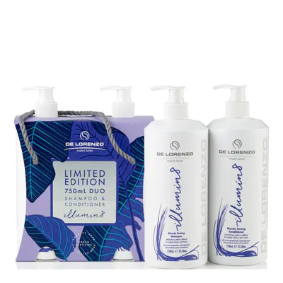De Lorenzo Instant Illumin8 Shampoo and Conditioner 750ml Duo Pack