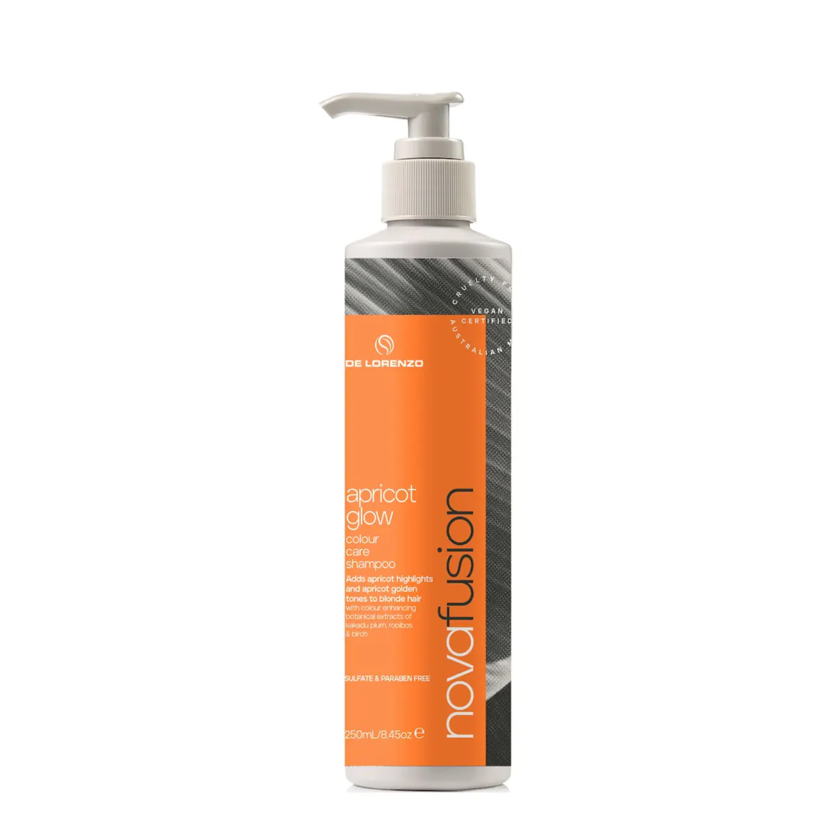 De Lorenzo Novafusion Colour Care Shampoo Apricot Glow 250ml