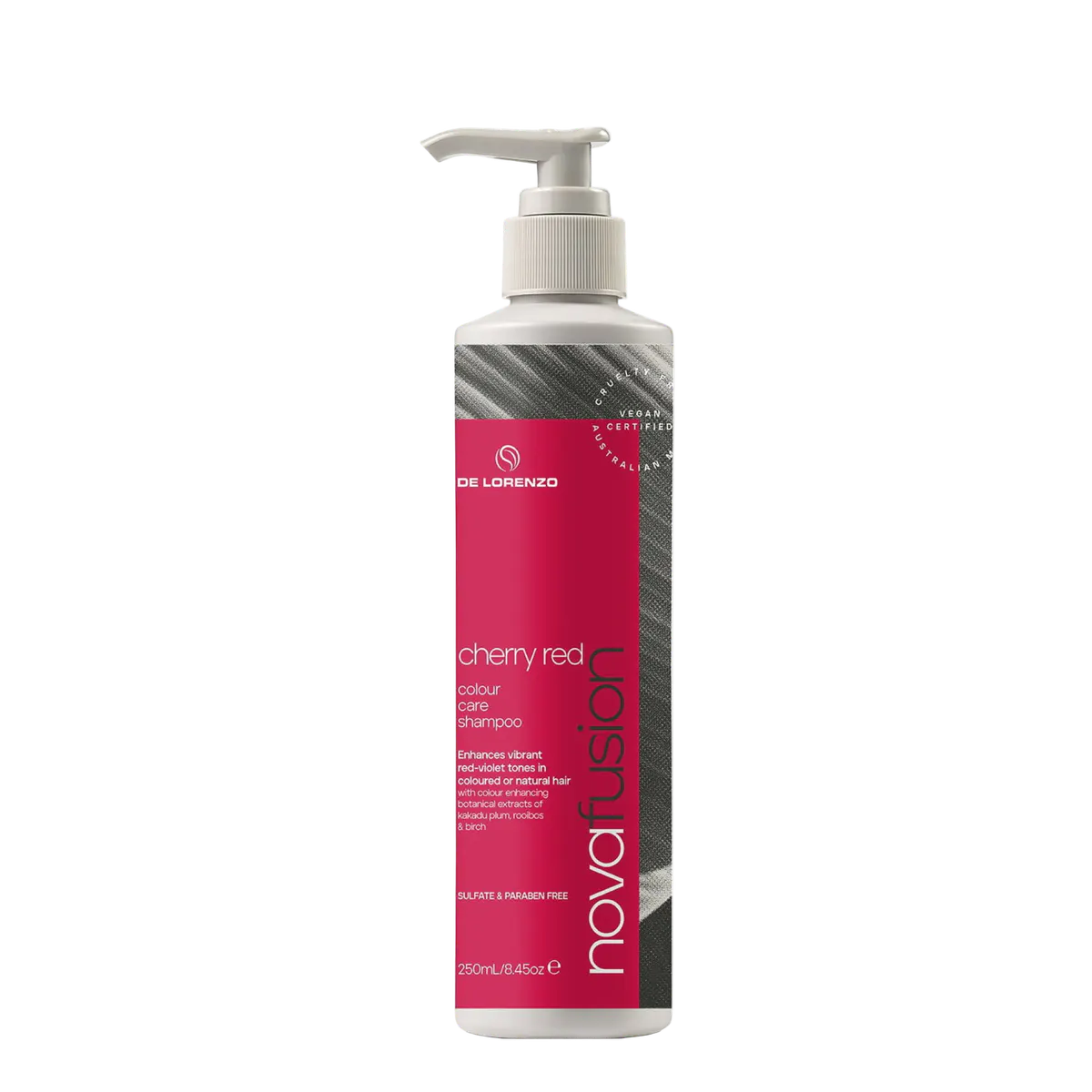 De Lorenzo Novafusion Colour Care Shampoo Cherry Red 250ml
