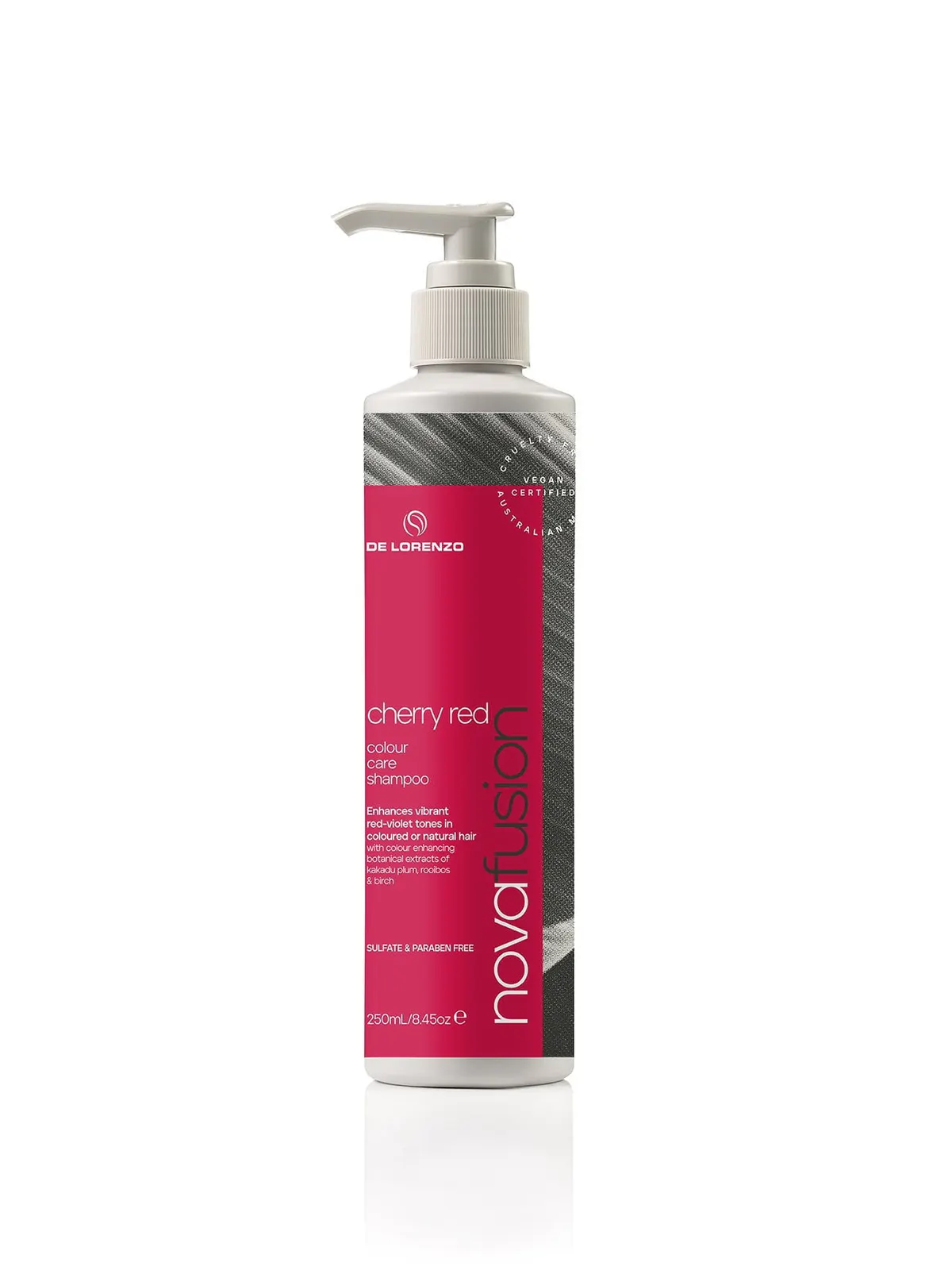 De Lorenzo Novafusion Colour Care Shampoo Cherry Red 250ml, view 2