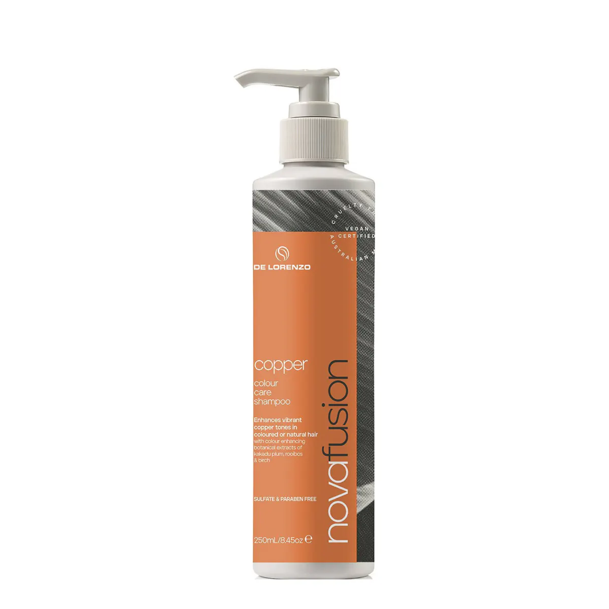 De Lorenzo Novafusion Colour Care Shampoo Copper 250ml