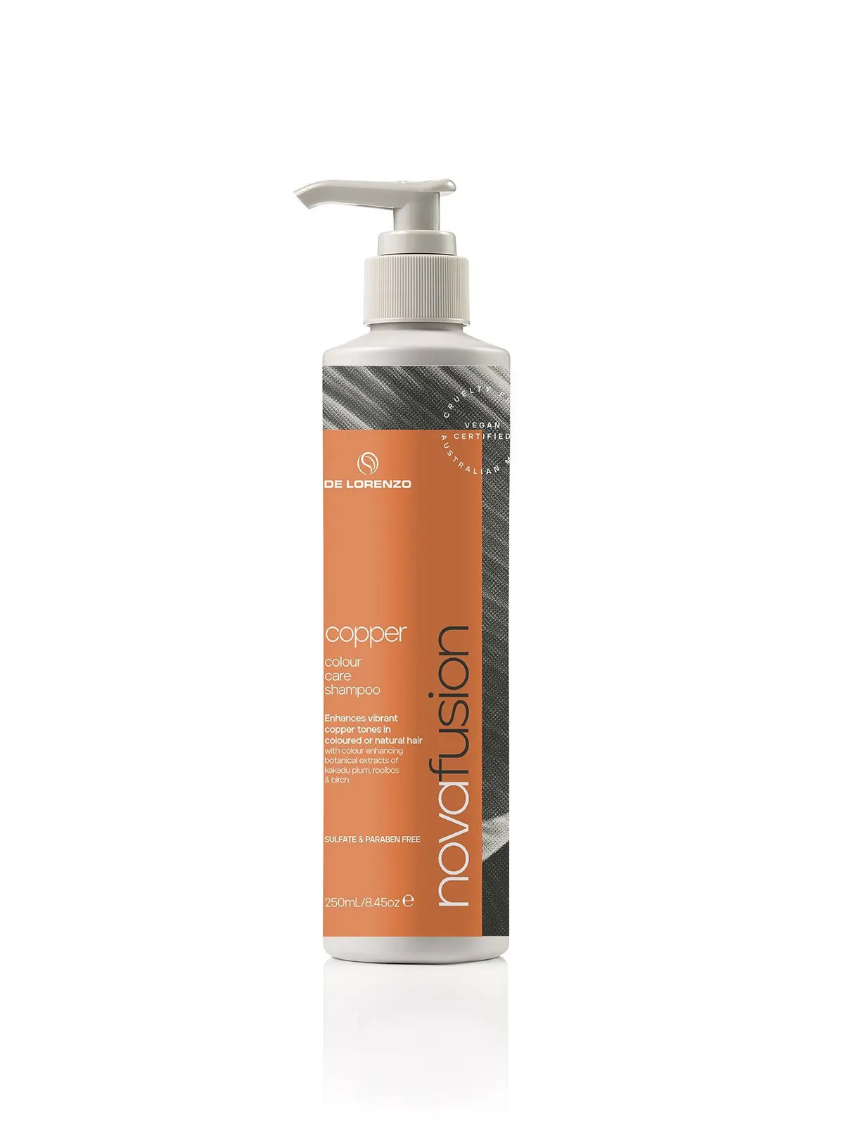 De Lorenzo Novafusion Colour Care Shampoo Copper 250ml, view 2
