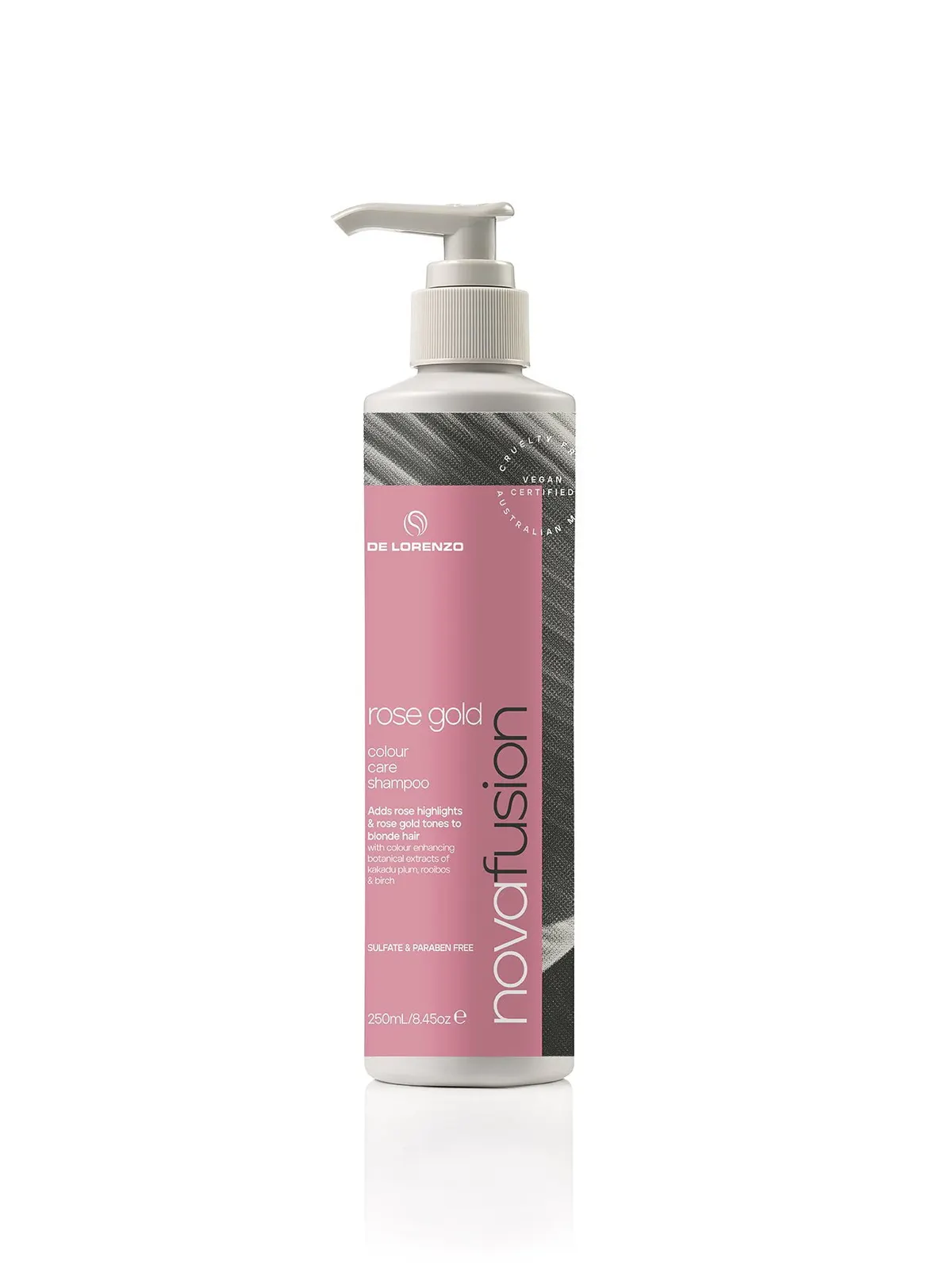 De Lorenzo Novafusion Colour Care Shampoo Rose Gold 250ml, view 2