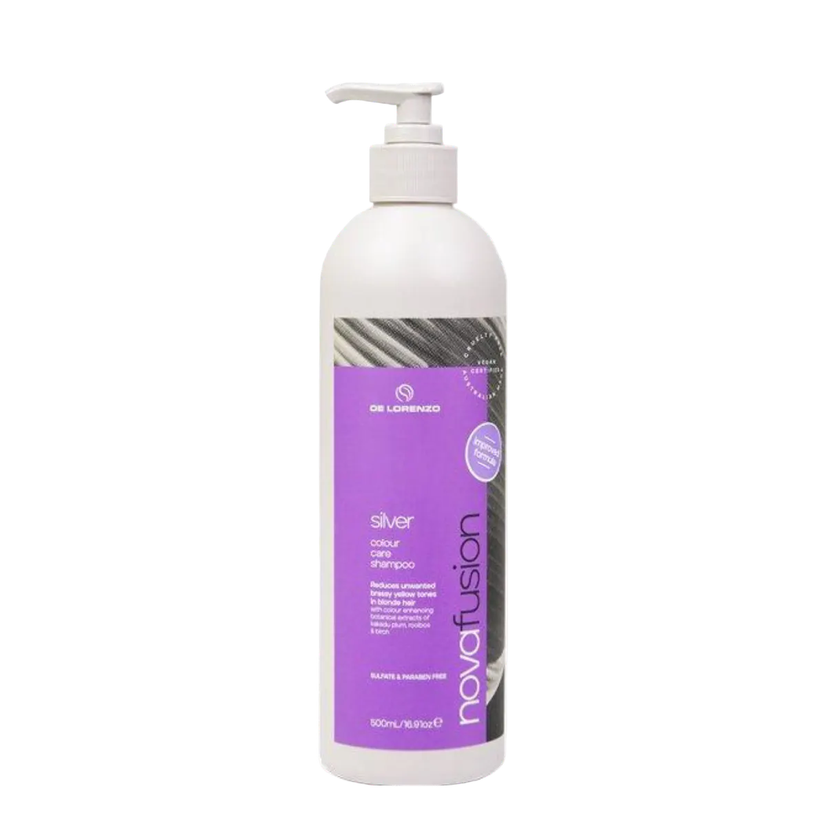 De Lorenzo Silver Shampoo - Novafusion Colour Care 500ml