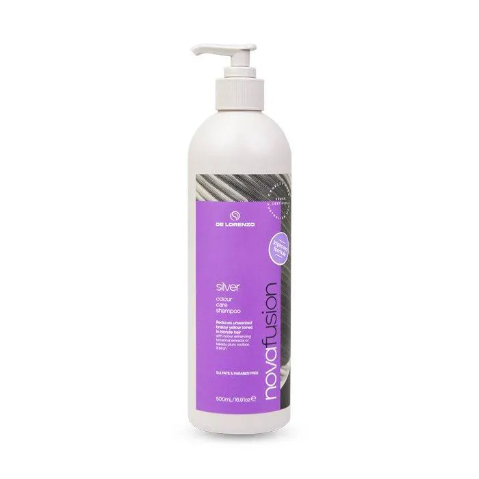 De Lorenzo Silver Shampoo - Novafusion Colour Care 500ml, view 2