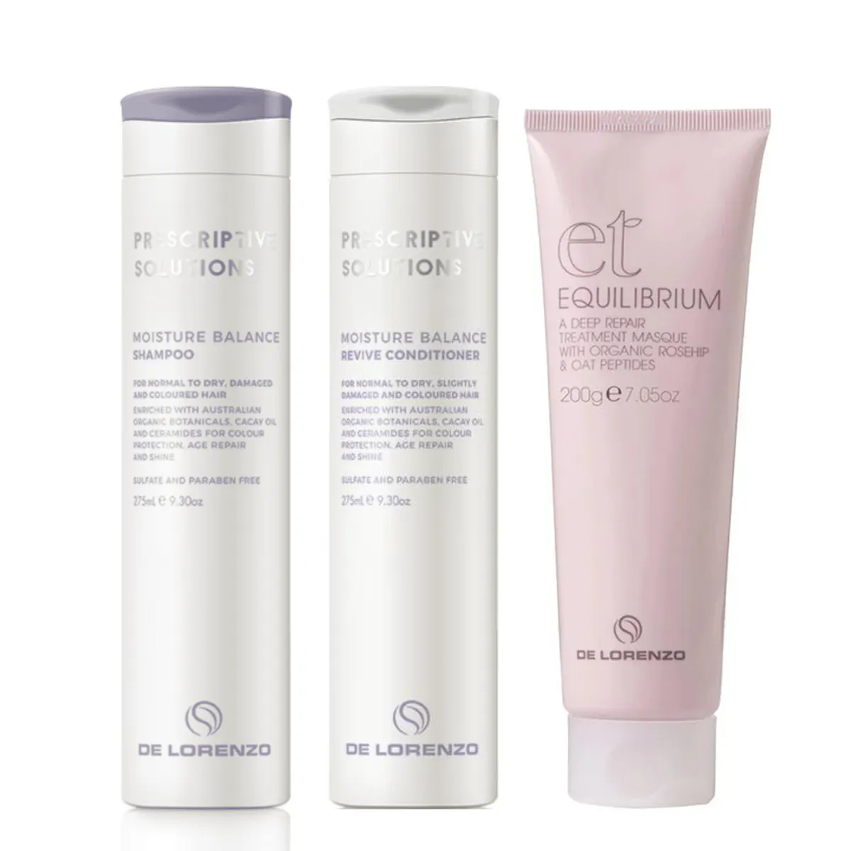 De Lorenzo Prescriptive Solutions Moisture Balance Revive Trio Bundle