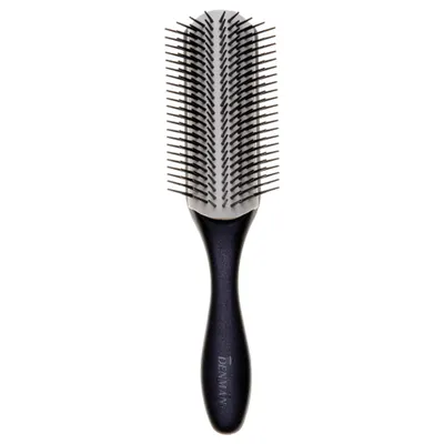 Denman Brushes Classic Noir Large Styling Brush D4N 9 Row - White & Black