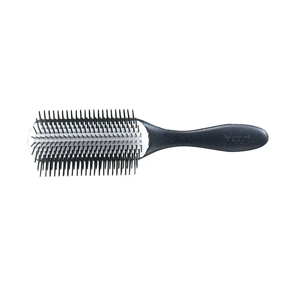 Denman Brushes Classic Noir Large Styling Brush D4N 9 Row - White & Black, view 2