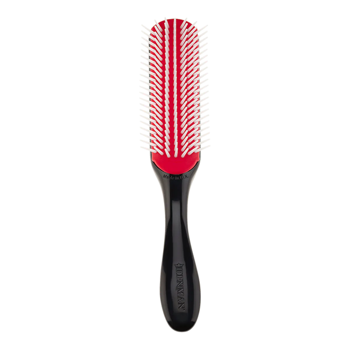 Denman Brushes D3 Medium Styling Brush 7 Rows - Black/Red