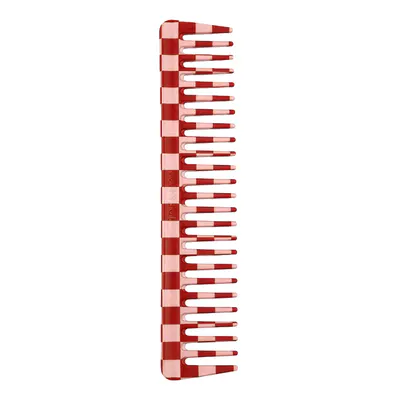 Denman D29 Deluxe Detangle Checked Print Comb