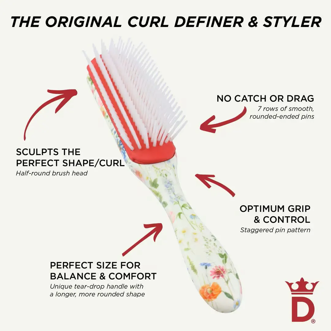 Denman D3 7 Row Styler Floral Fantasies Brush, view 3