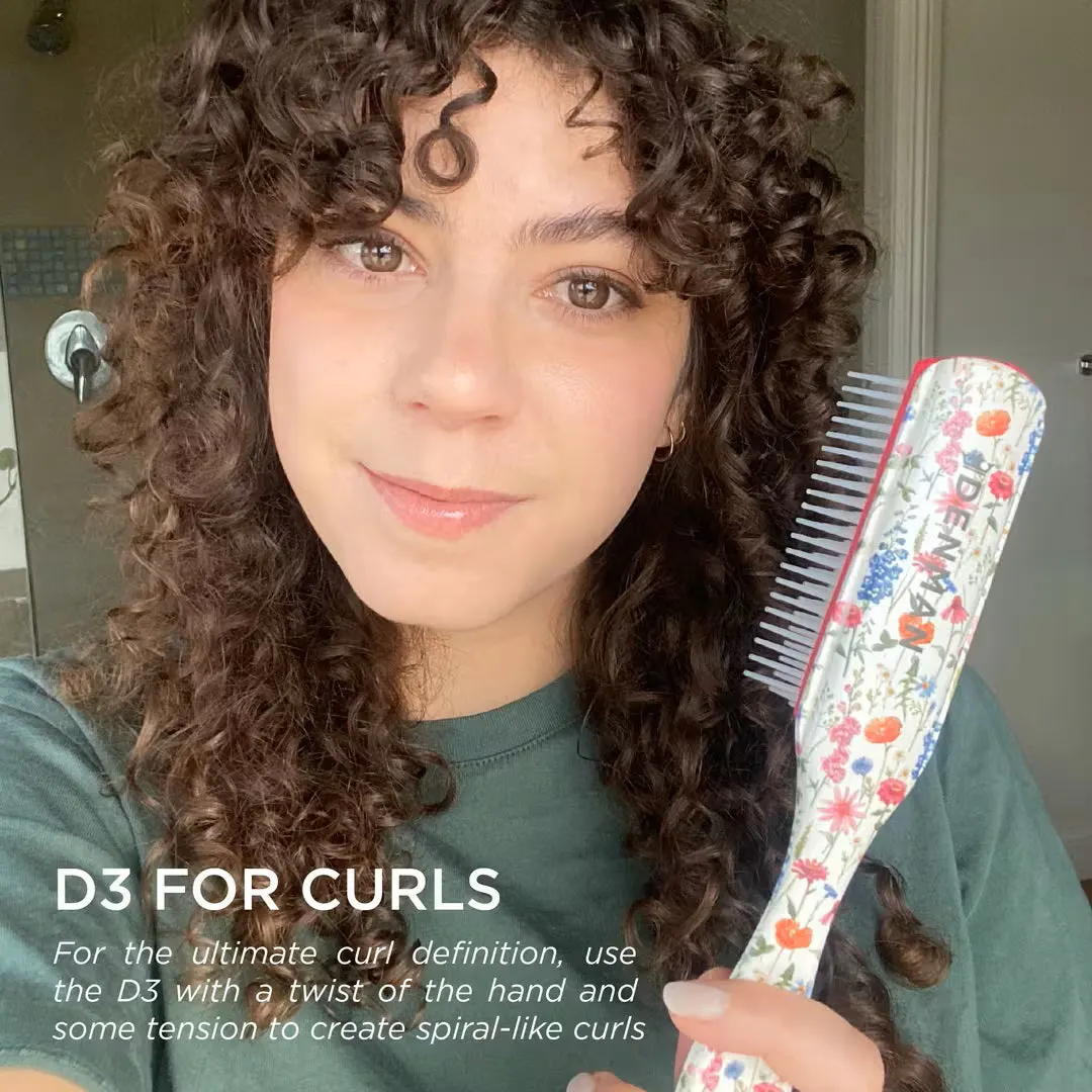 Denman D3 7 Row Styler Floral Fantasies Brush, view 4