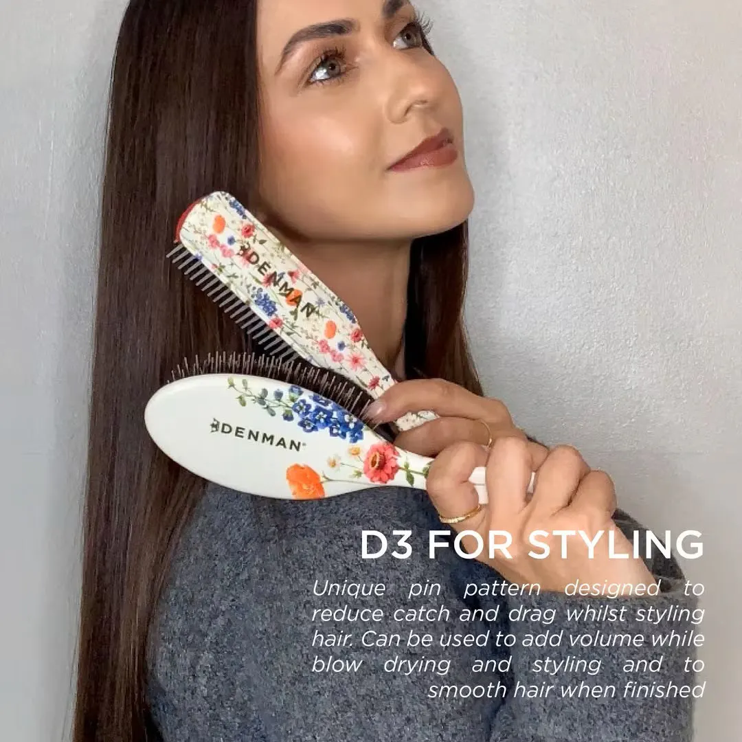 Denman D3 7 Row Styler Floral Fantasies Brush, view 5