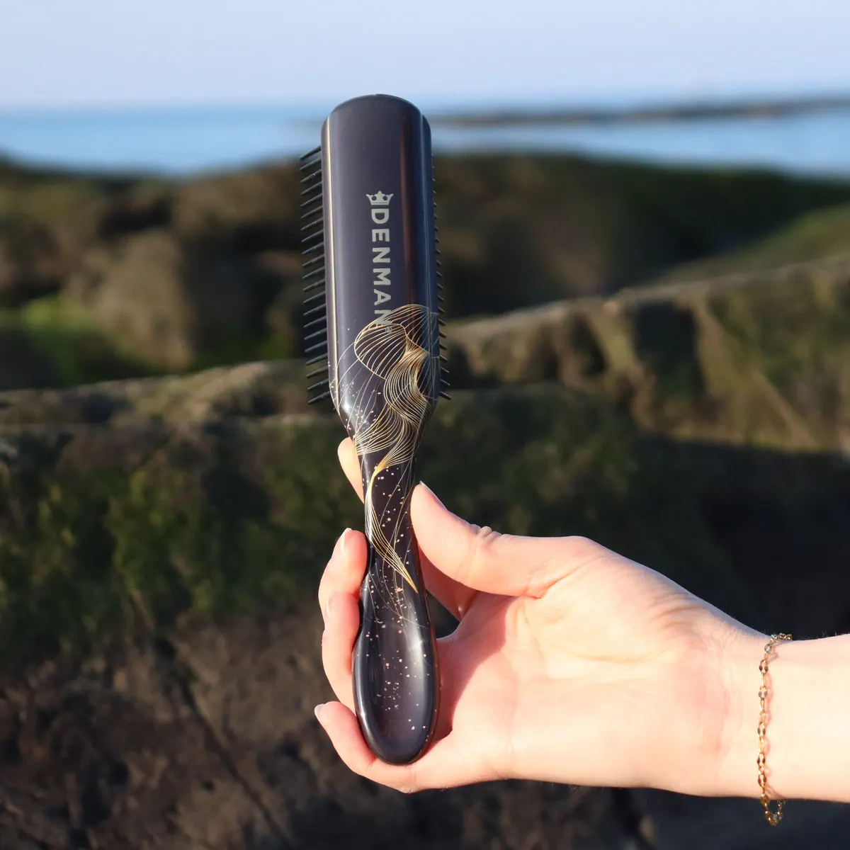 Denman D3 Navy Future Dusk 7 Row Styler Brush, view 4