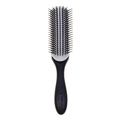 Denman D3N Noir Medium Styling 7 Row Black/White Brush