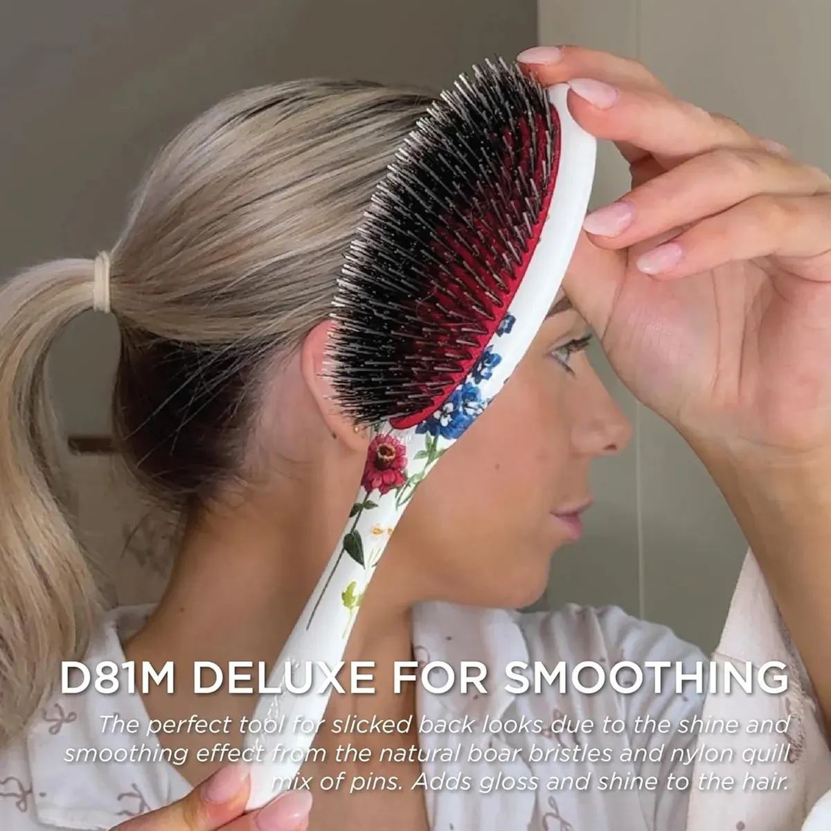 Denman D81M Floral Fantasies Style & Shine Brush, view 5