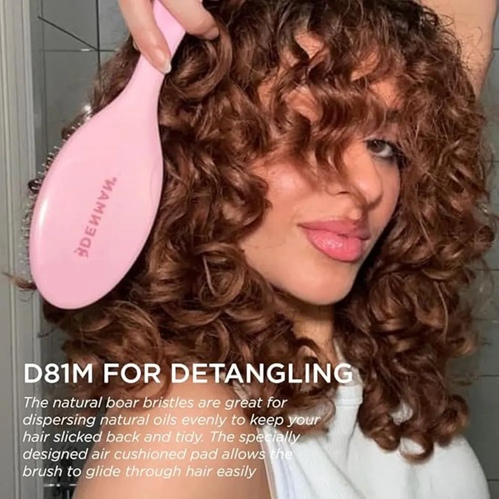 Denman D81M Pastel Pink Style & Shine Brush, view 6
