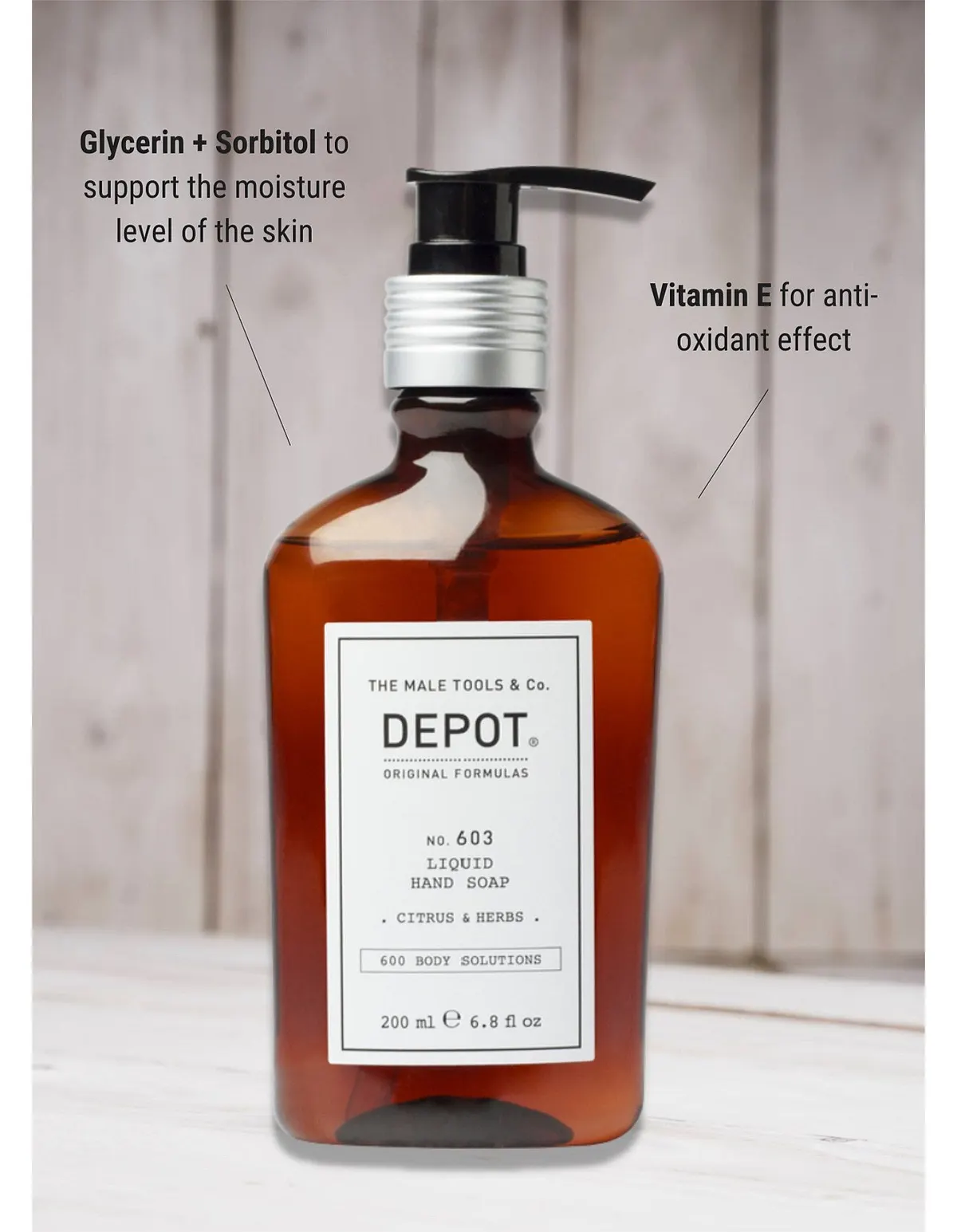Depot No. 603 Liquid Hand Soap 200ml, view 2