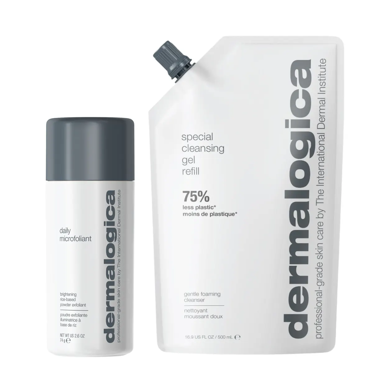 Dermalogica Daily Microfoliant & Special Cleansing Gel Refill Duo Bundle