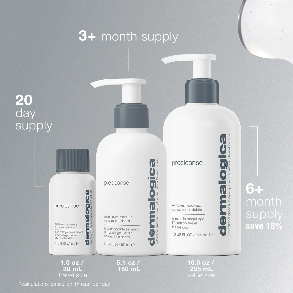 Dermalogica Jumbo Oil PreCleanse 295ml, view 6