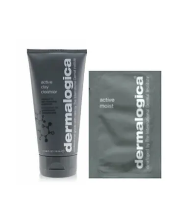 Dermalogica Oily Skin Duo Skin Active Clay Cleanser & Active Moist