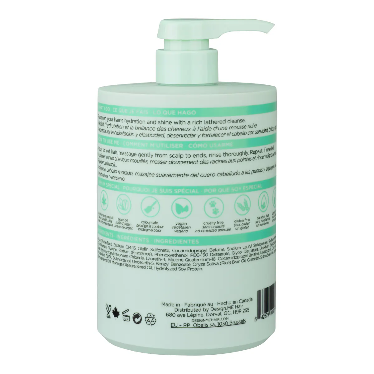 DESIGNME Gloss Me Hydrating Shampoo - 1000ml, view 6