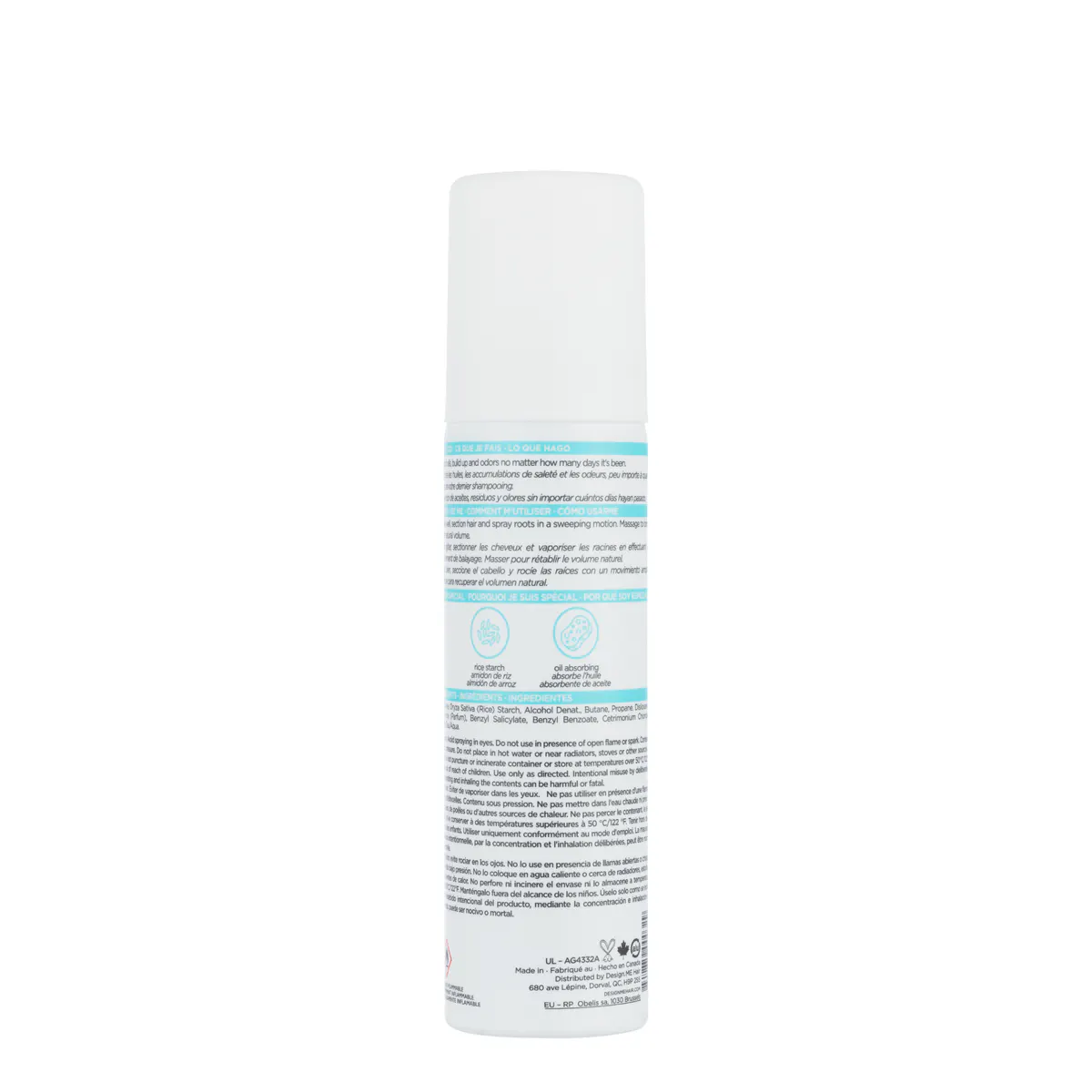 DESIGNME Quickie Me Dry Shampoo Blonde & Pastel Tones - 96ml, view 5