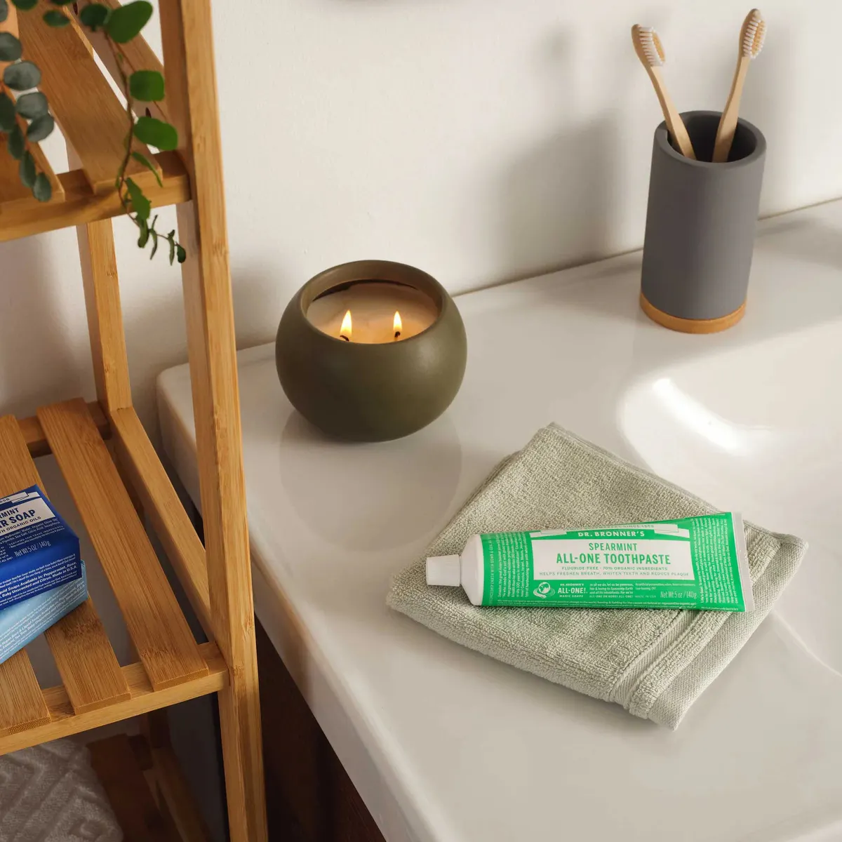 Dr. Bronner's All One Toothpaste Spearmint 140g, view 3
