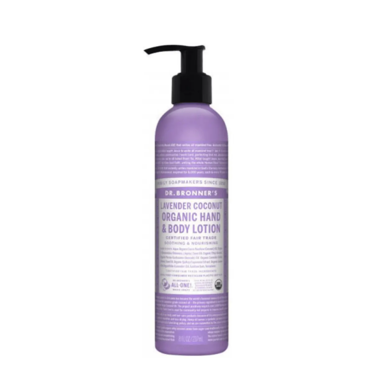 Dr. Bronner's Organic Hand & Body Lotion Lavender Coconut 237ml