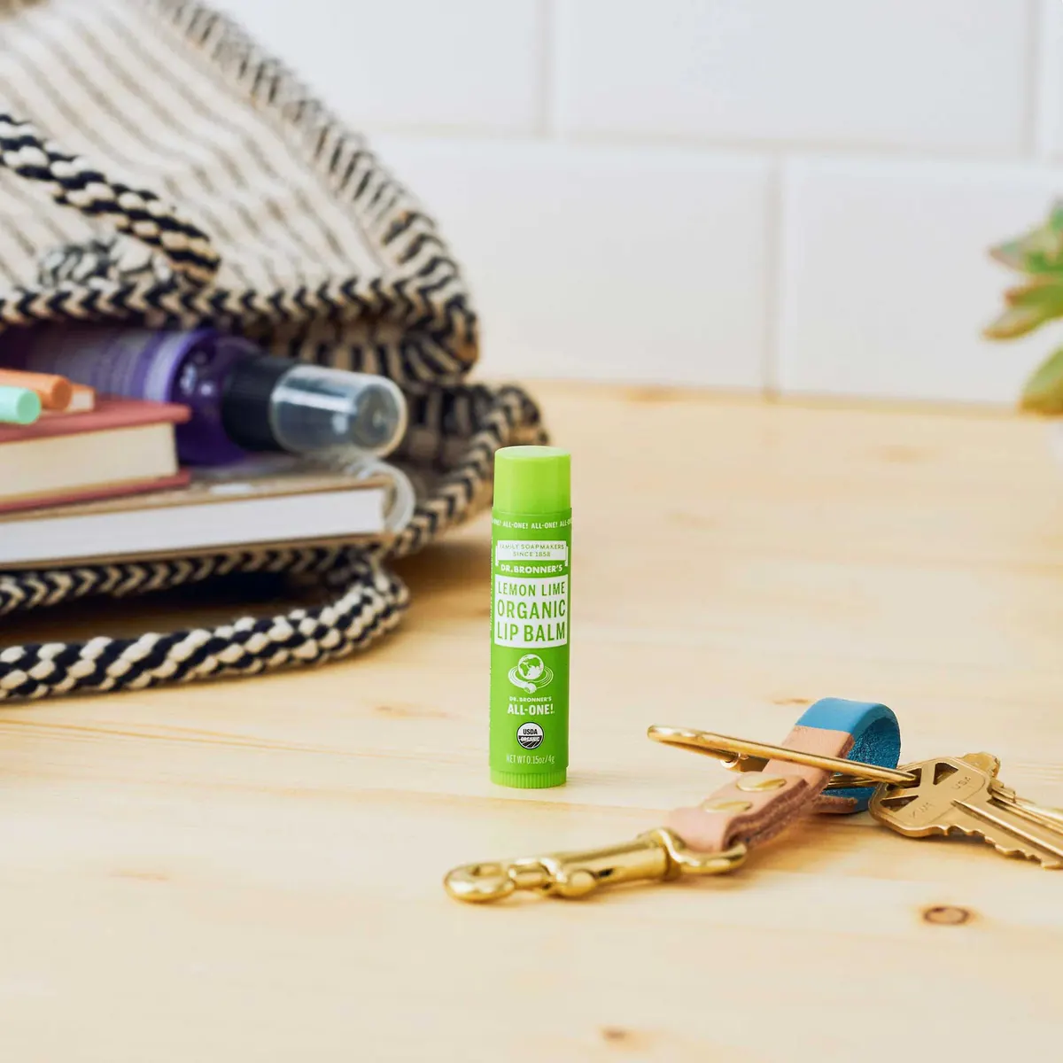 Dr. Bronner's Organic Lip Balm Lemon Lime 4g, view 3