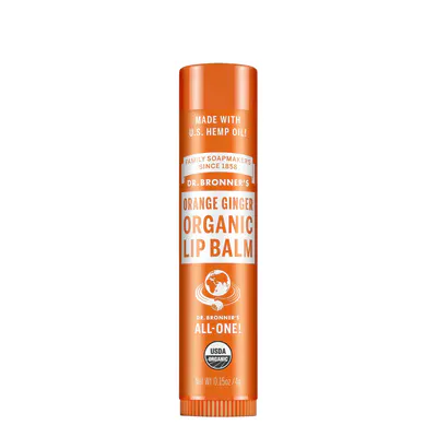 Dr. Bronner's Organic Lip Balm Orange Ginger 4g