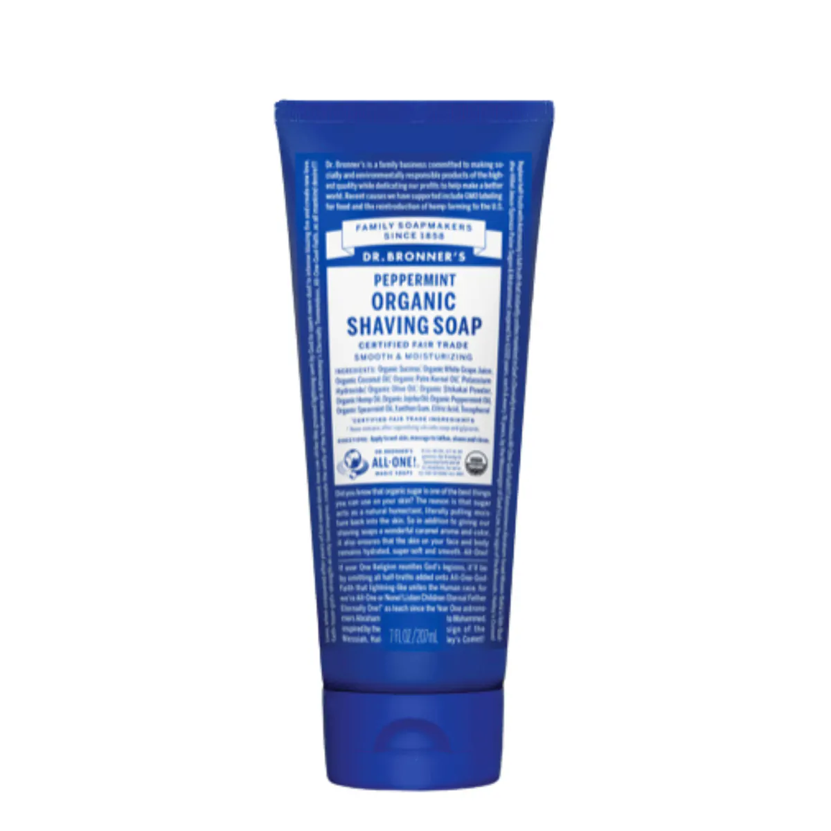 Dr. Bronner's Organic Shaving Soap Peppermint 207ml