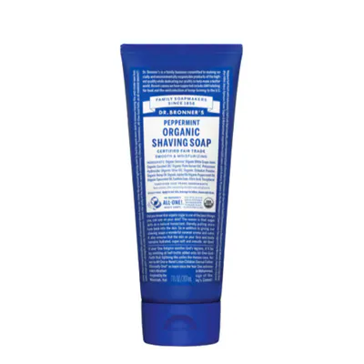 Dr. Bronner's Organic Shaving Soap Peppermint 207ml