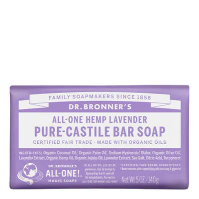 Dr. Bronner's Pure-Castile Bar Soap Lavender 140g