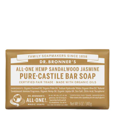 Dr. Bronner's Pure-Castile Bar Soap Sandalwood Jasmine 140g