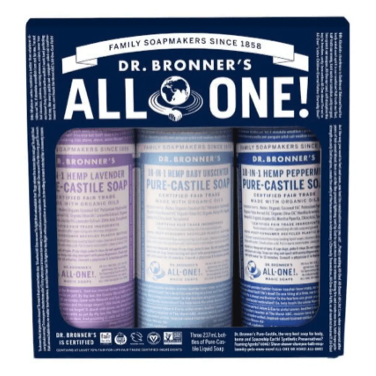 Dr. Bronner's Cosmic Classics Pack x3 237mL