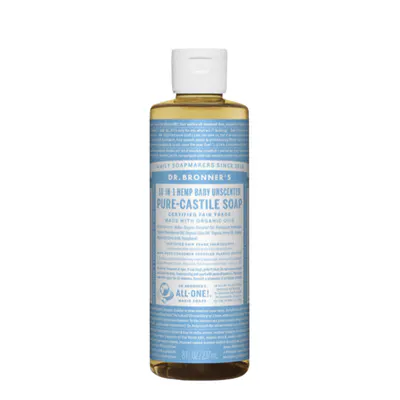 Dr. Bronner's Pure-Castile Soap Liquid Baby Unscented 237ml