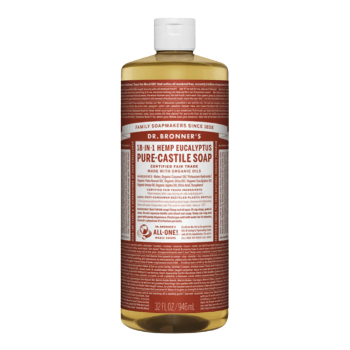 Dr. Bronner's Pure-Castile Soap Liquid Eucalyptus 946ml