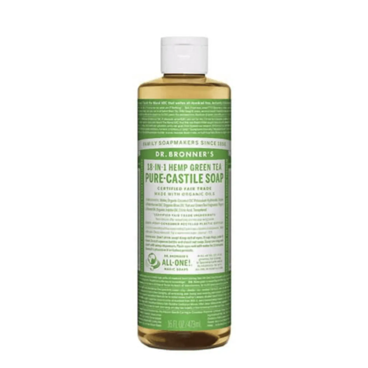 Dr. Bronner's Pure-Castile Soap Liquid Green Tea 473ml